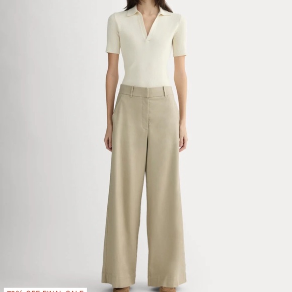 Everlane The Wide-Leg Pant in Stretch Linen - Picture 1 of 3